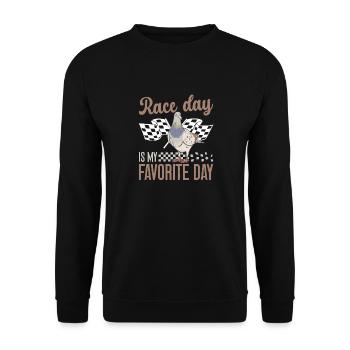 Taubensport Taubenzüchter Brieftaube - Unisex Pullover - Schwarz - Vorne - Alina (178cm) & Michal (187cm)
