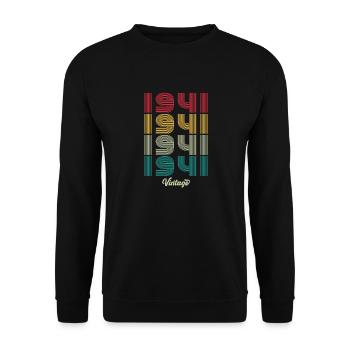 83 Jahre alter Jahrgang 1941 Limitierte Auflage 83. - Unisex Pullover - Schwarz - Vorne - Alina (178cm) & Michal (187cm)