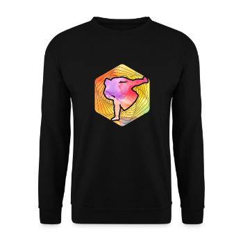 Sumo - Unisex Pullover - Schwarz - Vorne - Alina (178cm) & Michal (187cm)