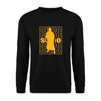 Sumo - Unisex Sweatshirt - black - Front - Alina (178cm) & Michal (187cm)