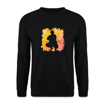 Sumo - Unisex Sweatshirt - black - Front - Alina (178cm) & Michal (187cm)
