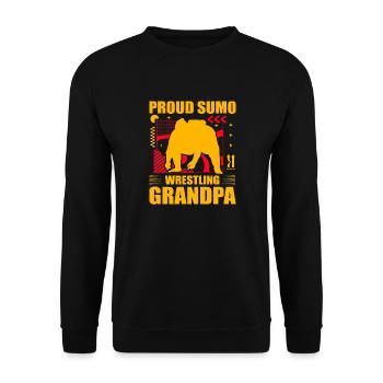 Fier grand-père lutteur de sumo - Sweat-shirt Unisexe - noir - Devant - Alina (178cm) & Michal (187cm)