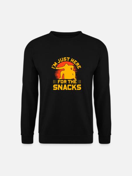 I'm just here for the Snacks - Unisex Sweatshirt - black