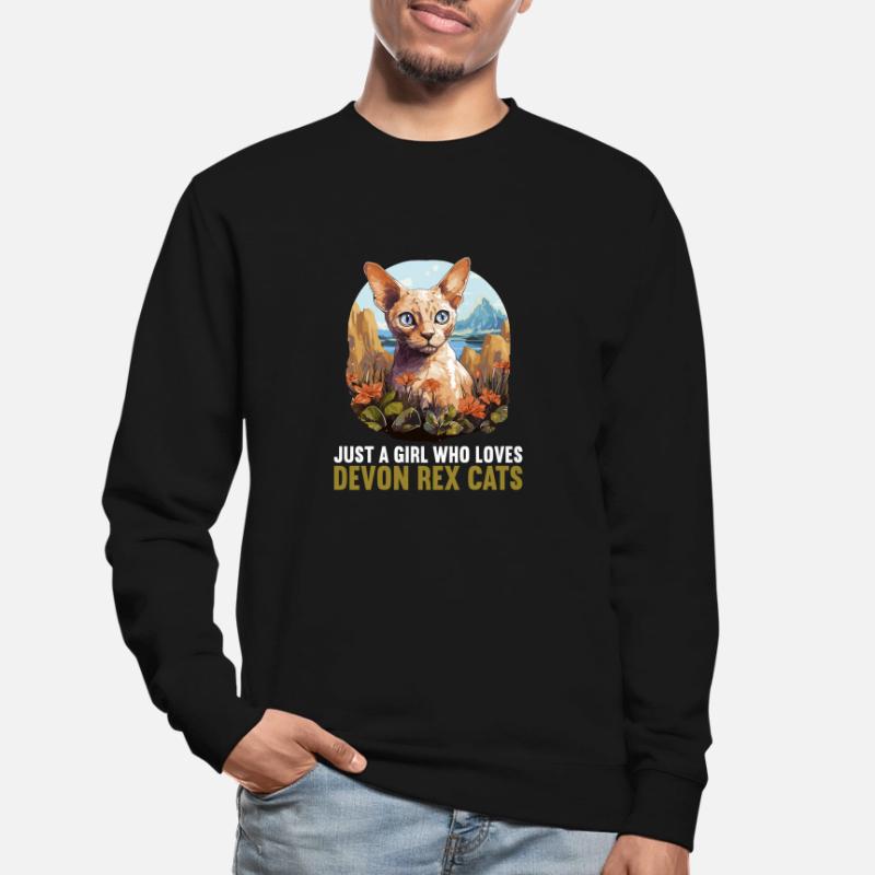 Devon Rex Kätzchen Devon Rex Katze Unisex Pullover
