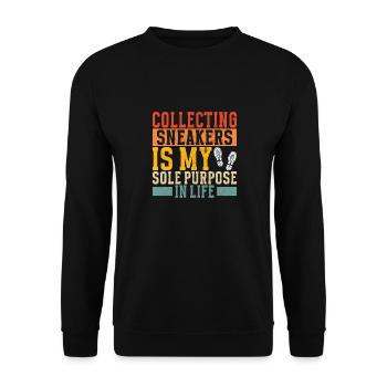 Sneakerhead Sneaker Collector - Unisex Sweatshirt - black - Front - Alina (178cm) & Michal (187cm)