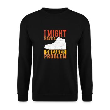 Sneakerhead Sneaker Collector - Unisex Sweatshirt - black - Front - Alina (178cm) & Michal (187cm)