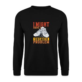 Sneakerhead Sneaker Collector - Unisex Sweatshirt - black - Front - Alina (178cm) & Michal (187cm)