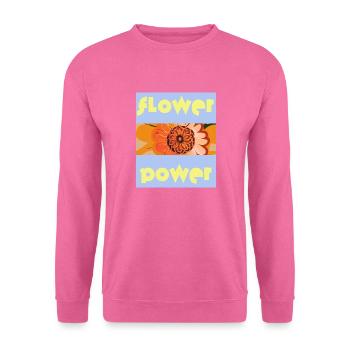 Blauer Himmel: Flower Power mit Orangenblüten - Unisex Pullover - Pink - Vorne