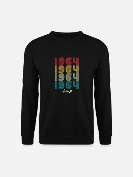 60 Years Old Vintage 1964 Limited Edition 60th - Unisex Sweatshirt - black
