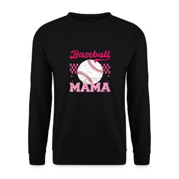 Baseball Mama Maman en détresse pour la fête des mères - Sweat-shirt Unisexe - noir - Devant - Alina (178cm) & Michal (187cm)