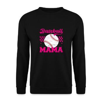Baseball Mama Maman en détresse pour la fête des mères - Sweat-shirt Unisexe - noir - Devant - Alina (178cm) & Michal (187cm)