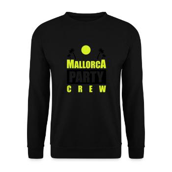 Mallorca Party Crew - Sweat-shirt Unisexe - noir - Devant - Alina (178cm) & Michal (187cm)