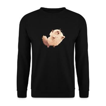 Chat de l’Himalaya Colourpoint Katze - Sweat-shirt Unisexe - noir - Devant - Alina (178cm) & Michal (187cm)