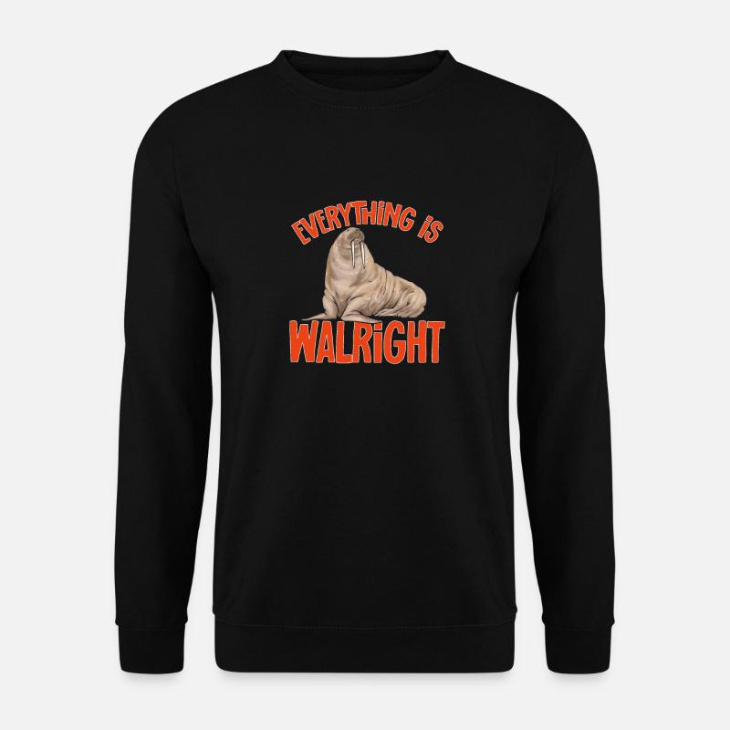 Walross - Unisex Pullover - Schwarz