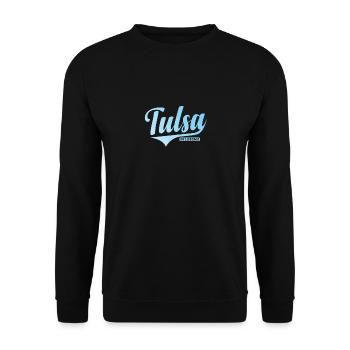Tulsa, Oklahoma - Unisex Sweatshirt - black - Front - Alina (178cm) & Michal (187cm)