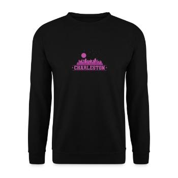 Charleston, une ville de l’État de Caroline du Sud, aux États-Unis. - Sweat-shirt Unisexe - noir - Devant - Alina (178cm) & Michal (187cm)
