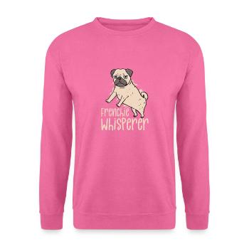 Frenchie Whisperer French Bulldog Owner - Unisex Pullover - Pink - Vorne