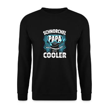 Schnorcheln Schnorchler Taucher Tauchen Schnorchel - Unisex Pullover - Schwarz - Vorne - Alina (178cm) & Michal (187cm)
