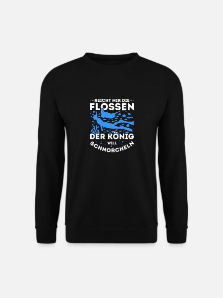 Schnorcheln Schnorchler Taucher Tauchen Schnorchel - Unisex Pullover - Schwarz
