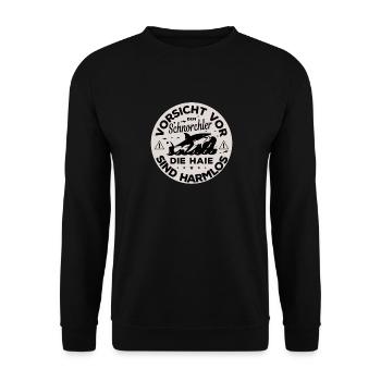 Schnorcheln Spruch Schnorchler & Taucher Schnorche - Unisex Pullover - Schwarz - Vorne - Alina (178cm) & Michal (187cm)