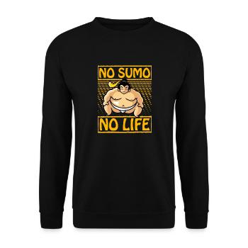 Pas de Sumo, pas de vie - Sweat-shirt Unisexe - noir - Devant - Alina (178cm) & Michal (187cm)
