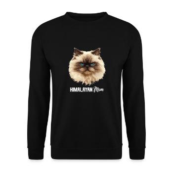 Chat de l’Himalaya Colourpoint Katze - Sweat-shirt Unisexe - noir - Devant - Alina (178cm) & Michal (187cm)