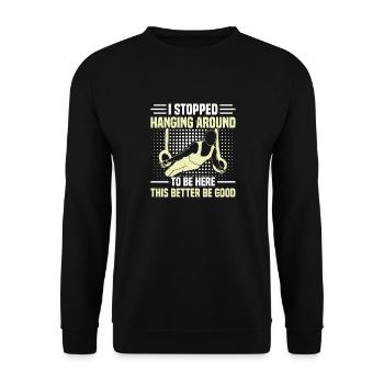 Ring Gymnastics 3 - Unisex Sweatshirt - black - Front - Alina (178cm) & Michal (187cm)