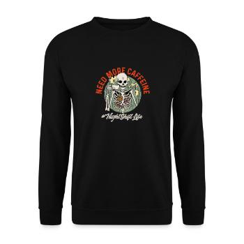Infirmière de nuit - Sweat-shirt Unisexe - noir - Devant - Alina (178cm) & Michal (187cm)
