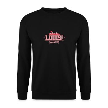 Louisville, une ville du Kentucky, dans l’État du Kentucky. - Sweat-shirt Unisexe - noir - Devant - Alina (178cm) & Michal (187cm)