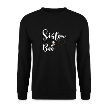 Happy Mother's Day Sister Bee Family Matching - Unisex Sweatshirt - black - Front - Alina (178cm) & Michal (187cm)