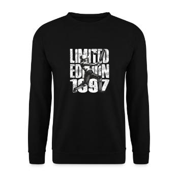 Limited Edition 1997 Limited Edition Cricket - Unisex Pullover - Schwarz - Vorne - Alina (178cm) & Michal (187cm)
