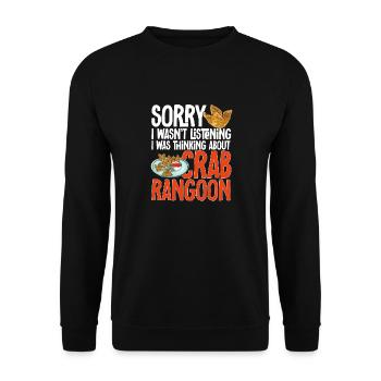 Krabben Rangoon Crab Rangoon - Unisex Sweatshirt - black - Front - Alina (178cm) & Michal (187cm)