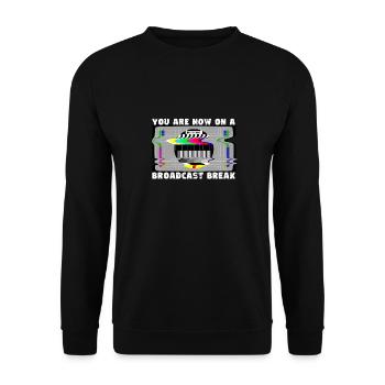 Ihr habt jetzt Sendepause - Kein Signal - Unisex Pullover - Schwarz - Vorne - Alina (178cm) & Michal (187cm)