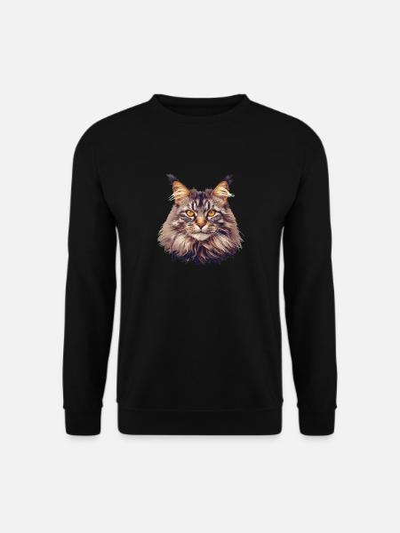 Maine Coon Kitten Maine Coon Cat - Unisex Sweatshirt - black