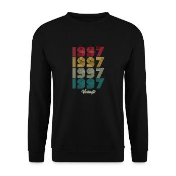 27 Jahre alter Jahrgang 1997 Limited Edition 27. - Unisex Pullover - Schwarz - Vorne - Alina (178cm) & Michal (187cm)