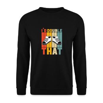 Sneakerhead Sneaker Collector - Unisex Sweatshirt - black - Front - Alina (178cm) & Michal (187cm)