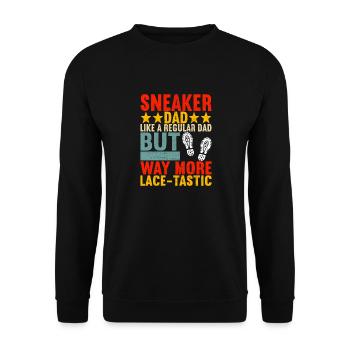 Sneakerhead Sneaker Collector - Unisex Sweatshirt - black - Front - Alina (178cm) & Michal (187cm)