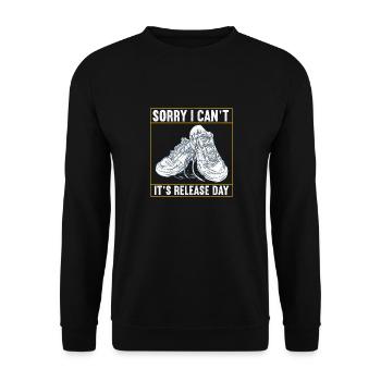 Sneakerhead Sneaker Collector - Unisex Sweatshirt - black - Front - Alina (178cm) & Michal (187cm)