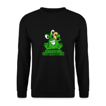 Take Me To Your Gefilte Fish T-shirt Vert Espace - Sweat-shirt Unisexe - noir - Devant - Alina (178cm) & Michal (187cm)