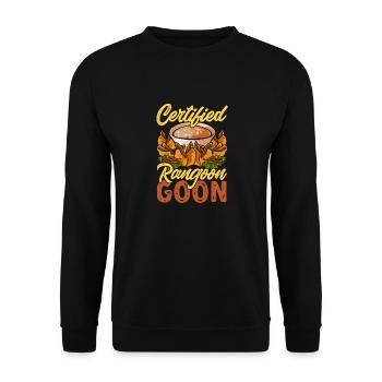 Krabben Rangoon Crab Rangoon - Unisex Sweatshirt - black - Front - Alina (178cm) & Michal (187cm)