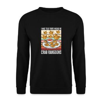 Krabben Rangoon Crab Rangoon - Unisex Sweatshirt - black - Front - Alina (178cm) & Michal (187cm)