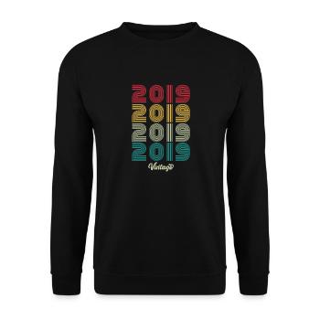5 ans Millésime 2019 Edition Limitée 5ème - Sweat-shirt Unisexe - noir - Devant - Alina (178cm) & Michal (187cm)