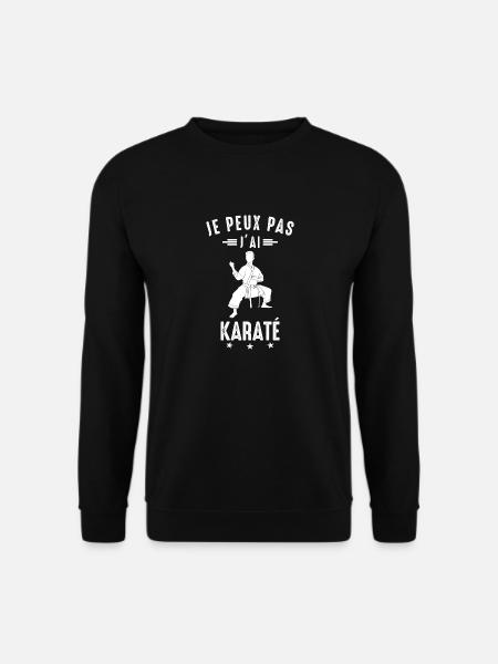 Ich kann nicht Karate Karate Karateka - Unisex Pullover - Schwarz