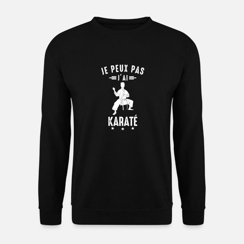 Ich kann nicht Karate Karate Karateka - Unisex Pullover - Schwarz