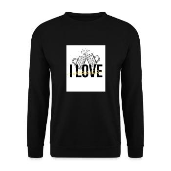J’adore - Sweat-shirt Unisexe - noir - Devant - Alina (178cm) & Michal (187cm)