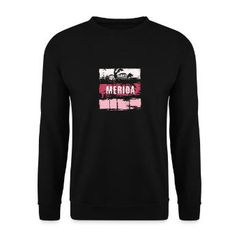 Merida Mexico Vacation Souvenir Abstract Artistic - Unisex Sweatshirt - black - Front - Alina (178cm) & Michal (187cm)
