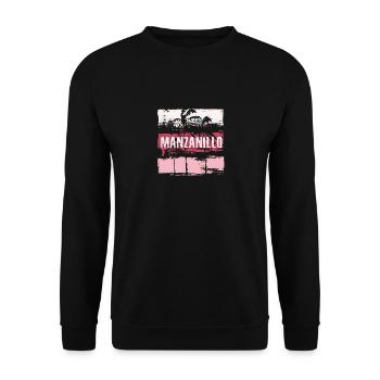 Manzanillo Mexiko Urlaub Souvenir Zusammenfassung - Unisex Pullover - Schwarz - Vorne - Alina (178cm) & Michal (187cm)