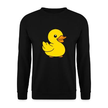 duck - Unisex Sweatshirt - black - Front - Alina (178cm) & Michal (187cm)