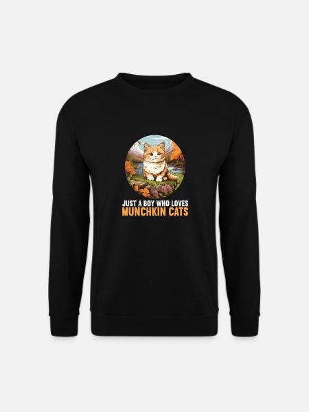 Munchkin Chaton Munchkin Chat - Sweat-shirt Unisexe - noir