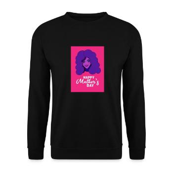 Pop Mother's Day: Pink & Purple Tribute - Unisex Sweatshirt - black - Front - Alina (178cm) & Michal (187cm)